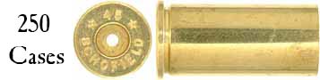 Cartridge Case,
.45 Schofield, 
unprimed brass,
correct head stamp, by Starline,
250 pieces